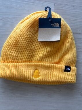 The North Face snapchat unisex yellow Knit Beanie